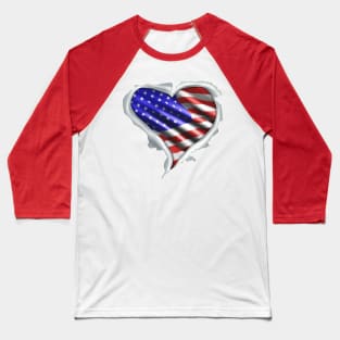 American Heart Baseball T-Shirt